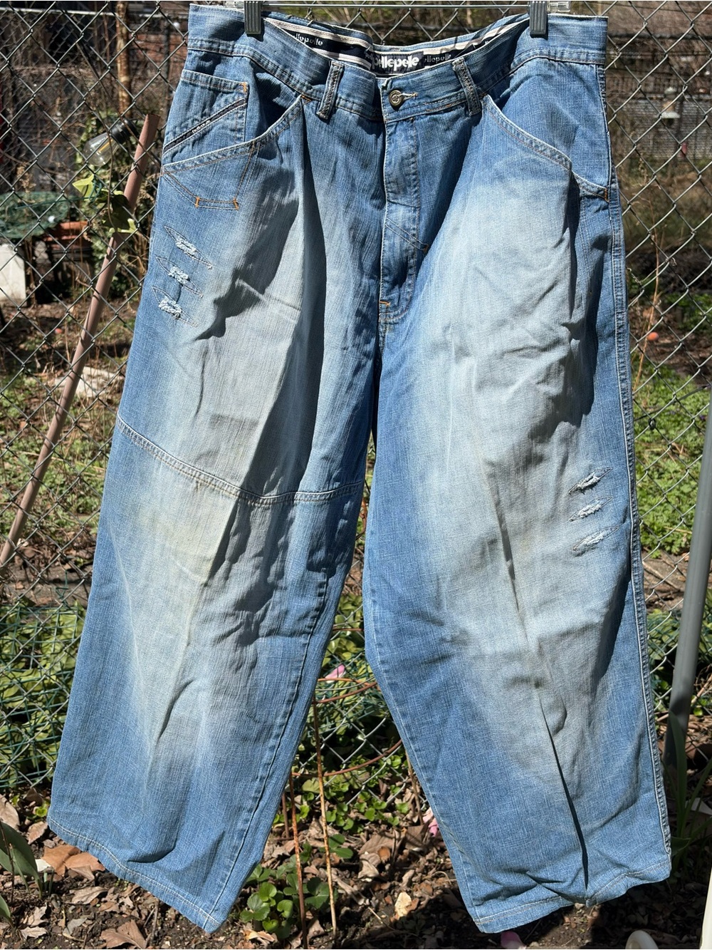 Pelle Pelle Faded Light Blue Relaxed Men's Jeans